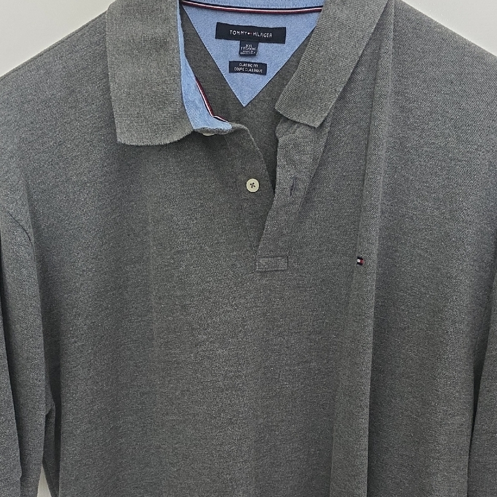 Tommy Hilfiger Charcoal Polo Shirt for Men